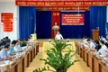 Phó Chủ tịch UBND tỉnh Nguyễn Tự Công Hoàng làm việc với lãnh đạo phường Thống Nhất và các xã Gào, Biển Hồ. Ảnh: Hà Duy