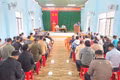 Phó Chủ tịch Thường trực Ủy ban MTTQ Việt Nam tỉnh Trần Minh Sơn dự sinh hoạt chi bộ làng Nang Long - O Sơr