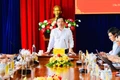 Phó Chủ tịch Thường trực UBND tỉnh Gia Lai Nguyễn Tuấn Thanh phát biểu chỉ đạo tại buổi làm việc với xã Chư Pưh. Ảnh: A.H