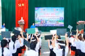 Không khí sôi nổi tại Hội thi “Rung chuông vàng - Tìm hiểu kiến thức về an toàn giao thông”.