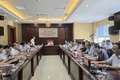 Quang cảnh hội nghị góp ý dự án Luật Quy hoạch và dự thảo nghị quyết liên quan đến thi hành Luật Đất đai.