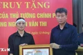 Truy tặng Bằng khen cho người hy sinh khi tham gia cứu nạn trong bão số 3