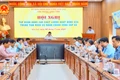 Quang cảnh hội nghị tập huấn nâng cao chất lượng hoạt động của Trung tâm Phục vụ hành chính công cấp xã tại điểm cầu Văn phòng UBND tỉnh. Ảnh: N.M.