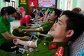 Cán bộ, chiến sĩ Công an tỉnh Gia Lai hiến 150 đơn vị máu