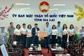 Ủy ban MTTQ Việt Nam TP Hà Nội trao 50 tấn hàng hóa hỗ trợ Gia Lai khắc phục hậu quả lũ lụt. 