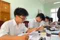 Đội tuyển học sinh giỏi Trường THPT chuyên Lê Quý Đôn (phường Quy Nhơn) tăng tốc ôn luyện cho kỳ thi sắp tới. Ảnh: Hồ Điểm