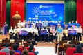 Cuộc thi “Sinh viên QNU với ý tưởng khởi nghiệp” thu hút hàng trăm sinh viên toàn trường tham gia. Ảnh: N.N