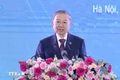 Tổng Bí thư Tô Lâm phát biểu tại lễ kỷ niệm. (Ảnh: Lâm Khánh/TTXVN)