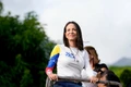 Ủy ban Nobel Na Uy công bố giải Nobel Hòa bình 2025 thuộc về bà Maria Corina Machado. Ảnh: AP