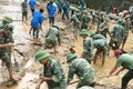 Cán bộ, chiến sĩ Quân đội hỗ trợ nhân dân khắc phục hậu quả cơn bão số 3 và hoàn lưu sau bão