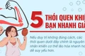 5 thói quen tưởng lành mạnh nhưng khiến bạn lão hóa nhanh hơn