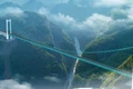 Cây cầu vượt hẻm núi Hoa Giang (Huajiang Grand Canyon) tại tỉnh Quý Châu, Tây Nam Trung Quốc. Ảnh: highestbridges.com
