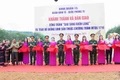 Đoàn Kinh tế - Quốc phòng 75 cắt băng khánh thành và bàn giao công trình "Sao sáng buôn làng".