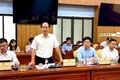 Thứ trưởng Bộ Nội vụ Nguyễn Văn Hồi phát biểu tại buổi làm việc với UBND tỉnh Gia Lai về công tác cải cách hành chính. 