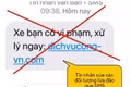 Một mẫu tin nhắn giả danh Cục CSGT yêu cầu người dân truy cập link lạ để "nộp phạt nguội"