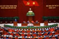 Phiên khai mạc Hội nghị lần thứ ba Ban Chấp hành Trung ương Đảng khóa XIV. Ảnh: Thống Nhất/TTXVN