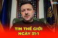 Tin thế giới ngày 31-1: Tổng thống Zelensky: Chưa có thỏa thuận ngừng bắn chính thức giữa Nga và Ukraine
