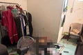 Hiện trường nơi phát hiện thi thể nạn nhân.