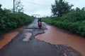 Đường liên xã Bờ Ngoong xuống cấp nghiêm trọng 