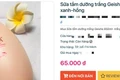 Đình chỉ lưu hành, thu hồi toàn quốc lô sữa tắm Geisha không đạt chất lượng