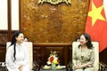 Phó Chủ tịch nước Võ Thị Ánh Xuân tiếp nữ phi hành gia Amanda Nguyễn