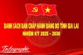 Danh sách Ban Chấp hành Đảng bộ tỉnh Gia Lai nhiệm kỳ 2025 - 2030