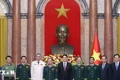 Chủ tịch nước trao quyết định thăng quân hàm cho sỹ quan Quân đội và Công an