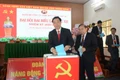 Bỏ phiếu bầu BCH mới. Ảnh: Vĩnh Mến
