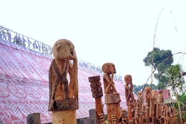 Về làng Kép xem lễ ăn trâu mừng nhà rông mới