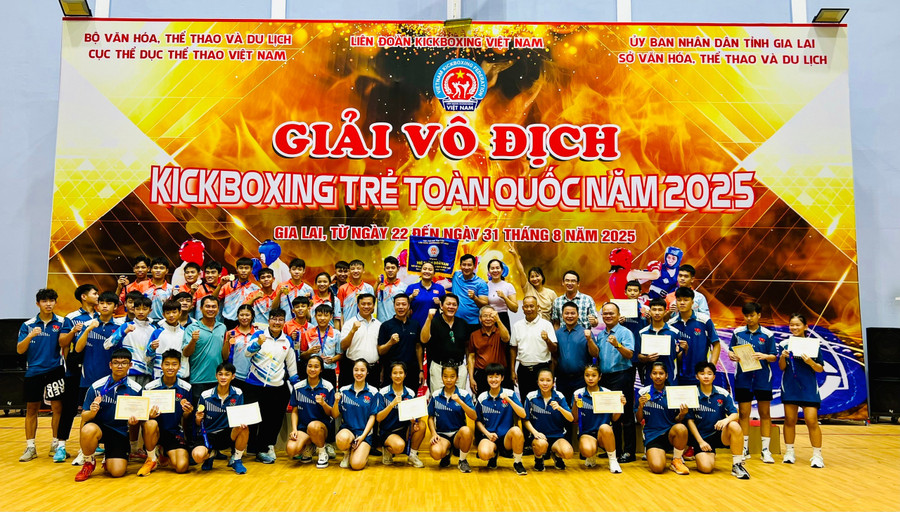 Đoàn vận động viên của tỉnh Gia Lai tham gia giải với sự nỗ lực và quyết tâm cao. Ảnh: M.N 47ef972ced447bbde48b18d8441474bd.jpg