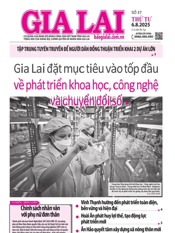 Báo Gia Lai số thứ tư ngày 6-8-2025
