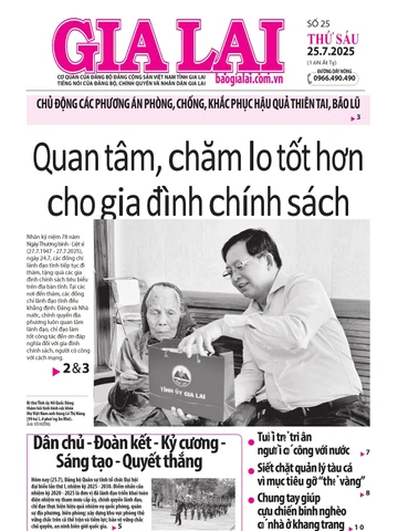 Báo Gia Lai số thứ sáu ngày 25-7-2025
