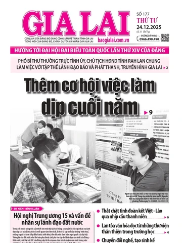 Báo Gia Lai số thứ tư ngày 24-12-2025