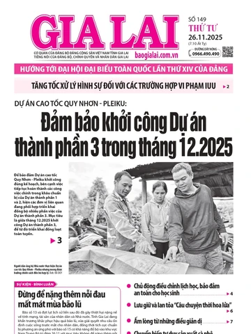 Báo Gia Lai số thứ tư ngày 26-11-2025