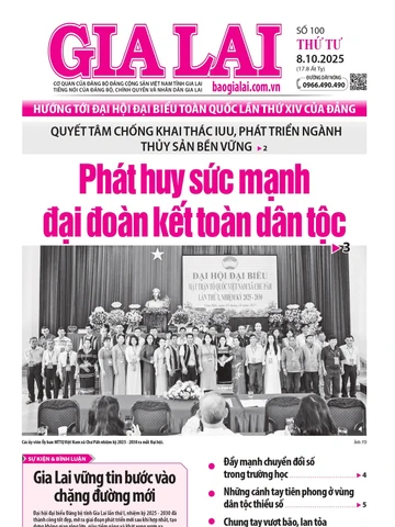 Báo Gia Lai số thứ tư ngày 8-10-2025
