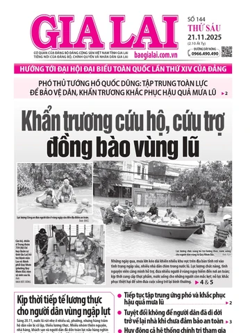 Báo Gia Lai số sáu ngày 21-11-2025