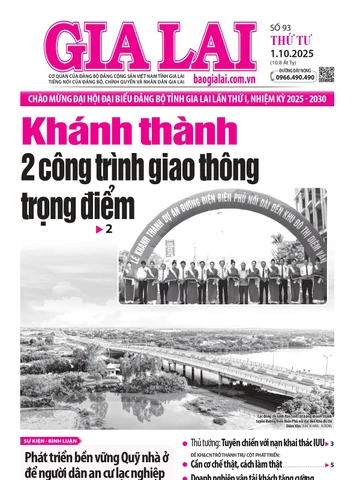 Báo Gia Lai số thứ tư ngày 1-10-2025