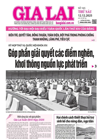 Báo Gia Lai số thứ sáu ngày 12-12-2025