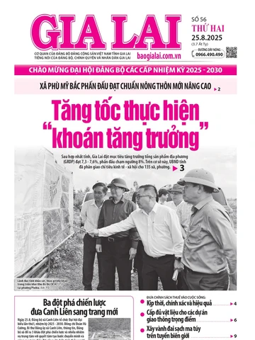Báo Gia Lai số thứ hai ngày 25-8-2025