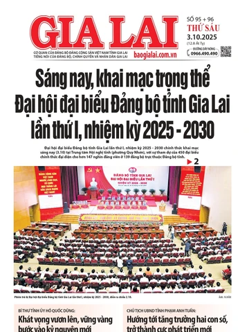 Báo Gia Lai số thứ sáu ngày 3-10-2025