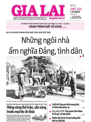 Báo Gia Lai số thứ sáu ngày 1-8-2025