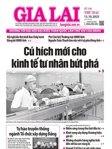 Báo Gia Lai số thứ hai ngày 13-10-2025