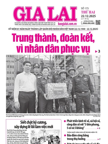 Báo Gia Lai số thứ hai ngày 22-12-2025