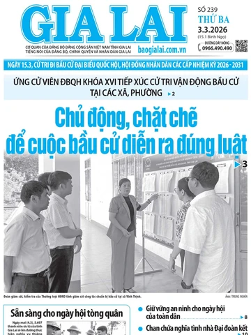 Báo Gia Lai số thứ ba ngày 3-3-2026
