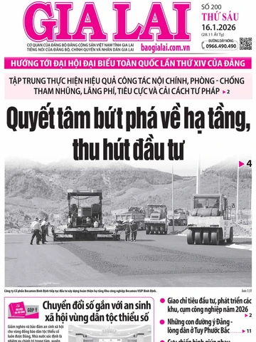 Báo Gia Lai số thứ sáu ngày 16-1-2026