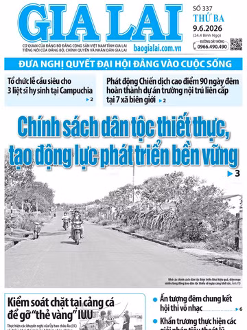 Báo Gia Lai số thứ ba ngày 9-6-2026