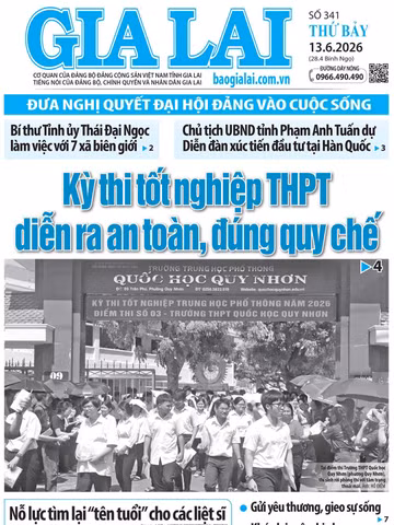 Báo Gia Lai số thứ bảy ngày 13-6-2026