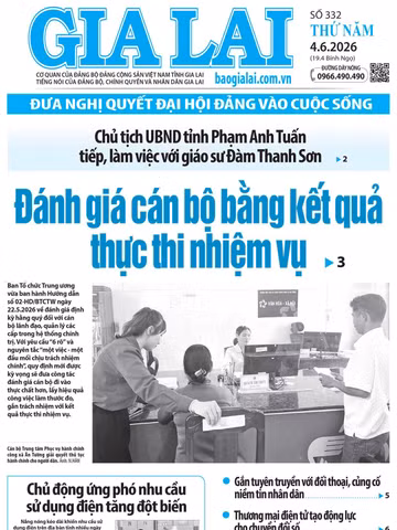 Báo Gia Lai số thứ năm ngày 4-6-2026