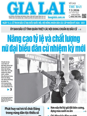 Báo Gia Lai số thứ bảy ngày 7-3-2026