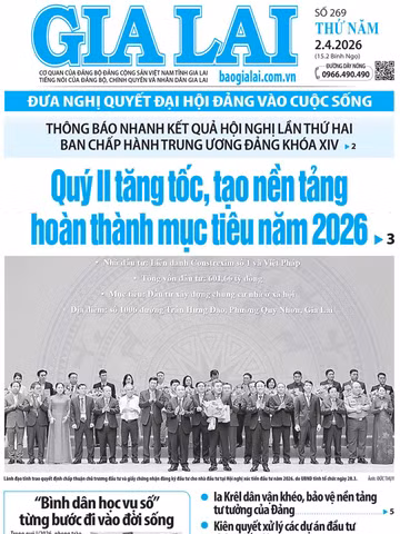 Báo Gia Lai số thứ năm ngày 2-4-2026